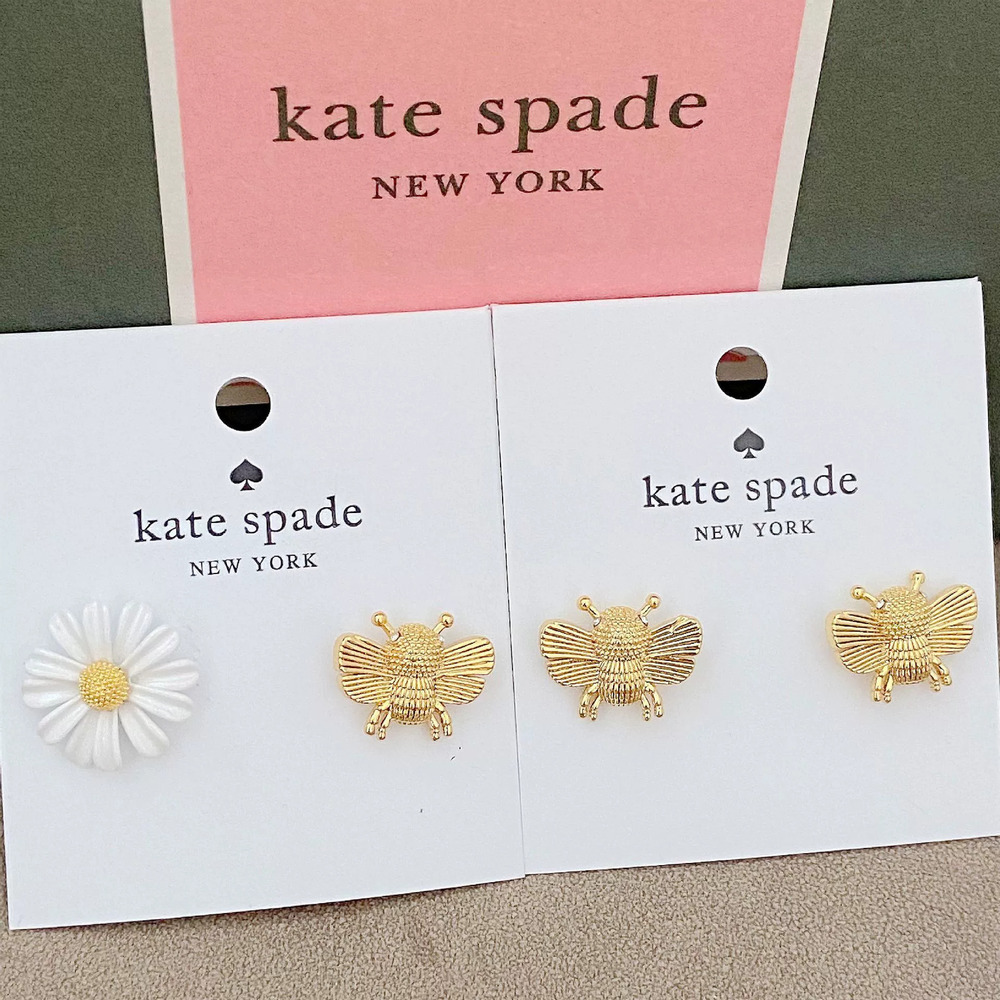 kate spade Trendy Country Bee Daisy Metal Earrings